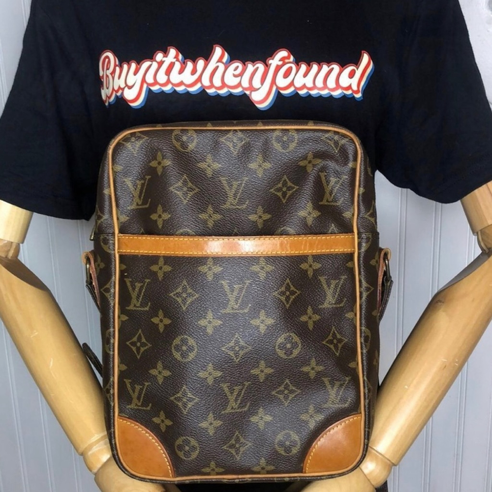LOUIS VUITTON DANUBE MM Monogram Tote Crossbody Shoulder Strap Authentic SL873 - Picture 8 of 17